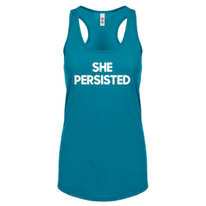 Racerback She Persisted Womens Tank Top