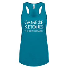 Racerback Game of Ketones Womens Tank Top