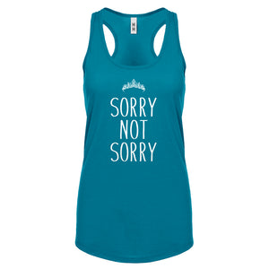 Racerback Sorry Not Sorry Womens Tank Top