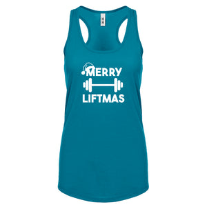 Merry Liftmas Womens Racerback Tank Top