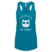 If Cats Could Text Womens Racerback Tank Top