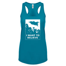 I Want to Believe Planet Express Womens Racerback Tank Top