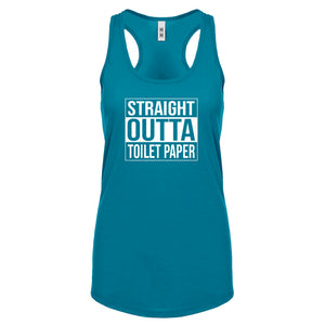 Straight Outta Toilet Paper Womens Racerback Tank Top