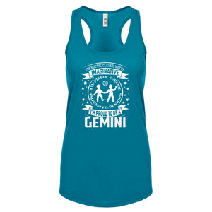 Racerback Gemini Astrology Zodiac Sign Womens Tank Top