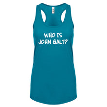 Who is John Galt? Womens Racerback Tank Top