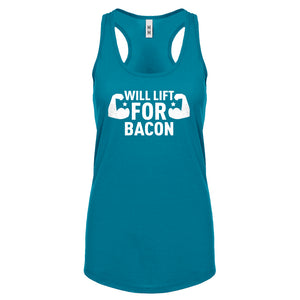 Racerback Will Lift for Bacon Womens Tank Top
