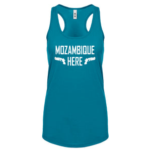 Mozambique Here Womens Racerback Tank Top