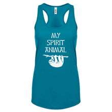 Sloth is my Spirit Animal Womens Racerback Tank Top