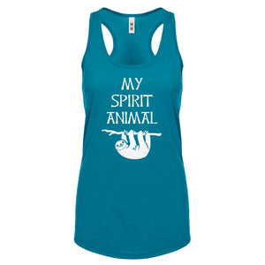Sloth is my Spirit Animal Womens Racerback Tank Top