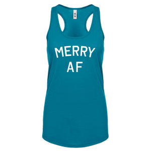 Merry AF Womens Racerback Tank Top