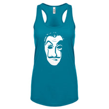 Salvador Dali Face Heist Mask Womens Racerback Tank Top
