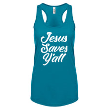 Jesus Saves Yall Womens Racerback Tank Top