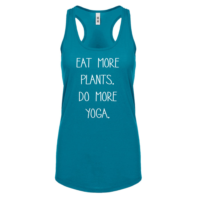 Racerback More Plants More Yoga Womens Tank Top