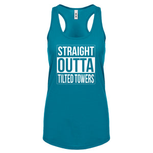 Racerback Straight Outta Tilted Towers Womens Tank Top