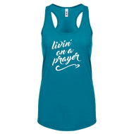 Racerback Livin on a Prayer Womens Tank Top
