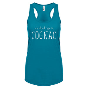 My Blood Type is Cognac Womens Racerback Tank Top
