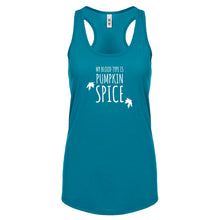 My Blood Type is Pumpkin Spice Womens Racerback Tank Top