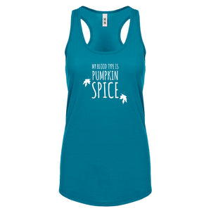 My Blood Type is Pumpkin Spice Womens Racerback Tank Top