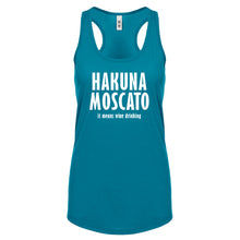 Racerback Hakuna Moscato Womens Tank Top