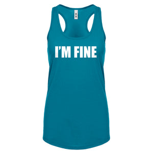 I'm Fine Womens Racerback Tank Top