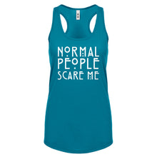 Racerback Normal People Scare Me Womens Tank Top