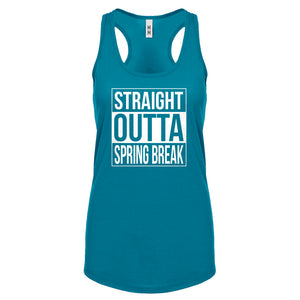 Straight Outta Spring Break Womens Racerback Tank Top