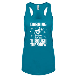 Dabbing through the Snow Womens Racerback Tank Top