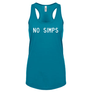 No Simps Womens Racerback Tank Top