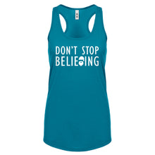 Racerback Don't Stop Believing Womens Tank Top