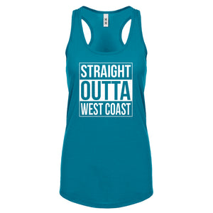 Straight Outta West Coast Womens Racerback Tank Top