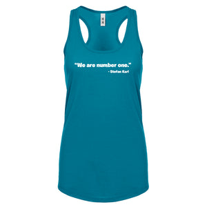 We are Number One Womens Racerback Tank Top