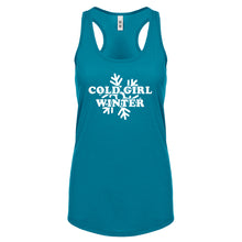 Cold Girl Winter Womens Racerback Tank Top