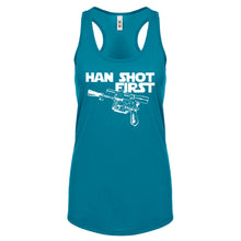 Racerback Han Shot First Womens Tank Top