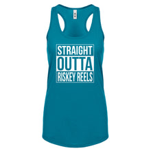 Straight Outta Riskey Reels Womens Racerback Tank Top