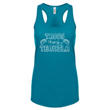Racerback Tacos and Tequila Womens Tank Top