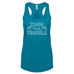 Racerback Tacos and Tequila Womens Tank Top