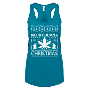 Racerback MerryJuana Christmas Womens Tank Top