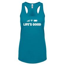 Life's Good Womens Racerback Tank Top