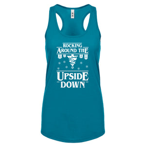Rocking Around the Upside Down Womens Racerback Tank Top