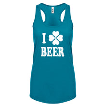 Racerback I Love Beer Womens Tank Top