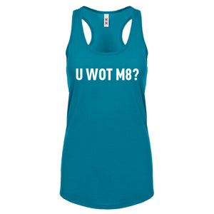 Racerback U Wot M8 Womens Tank Top