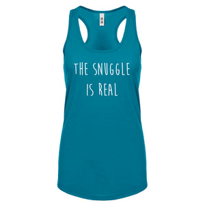 The Snuggle is Real Womens Racerback Tank Top
