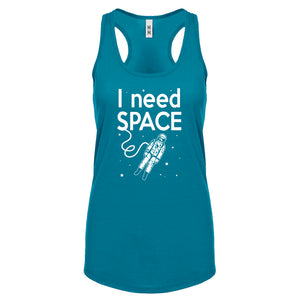 Racerback I Need SPACE Womens Tank Top