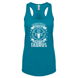 Racerback Taurus Astrology Zodiac Sign Womens Tank Top