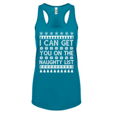 Racerback I can get you on the Naughty List Womens Tank Top