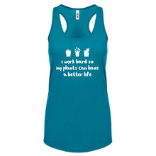 Racerback So My Plants can have a Better Life Womens Tank Top