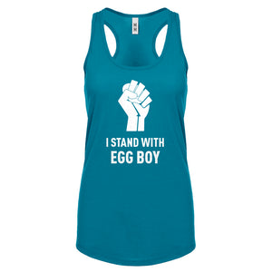 I Stand with Egg Boy Womens Racerback Tank Top