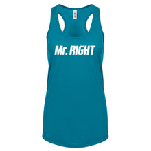 Racerback Mr. Right Womens Tank Top