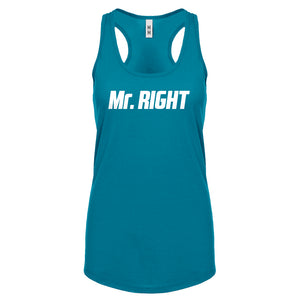 Racerback Mr. Right Womens Tank Top