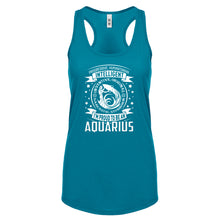 Racerback Aquarius Astrology Zodiac Sign Womens Tank Top